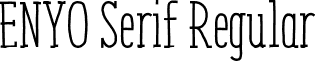 ENYO Serif Regular font - ENYO_Serif_regular.otf