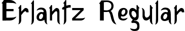 Erlantz Regular font - Erlantz.otf