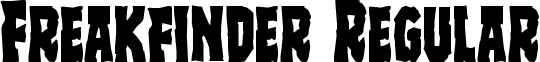 Freakfinder Regular font - freakfinder.ttf