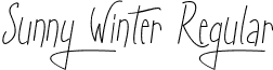 Sunny Winter Regular font - Sunny Winter.ttf