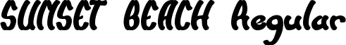 SUNSET BEACH Regular font - SUNSET BEACH.ttf