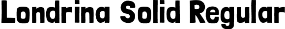 Londrina Solid Regular font - LondrinaSolid-Regular.otf