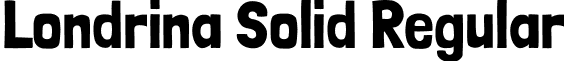 Londrina Solid Regular font - LondrinaSolid-Regular.ttf