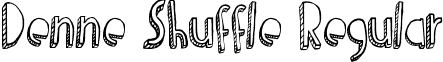 Denne Shuffle Regular font - Denne Shuffle.ttf