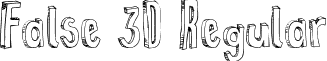 False 3D Regular font - False 3d.ttf