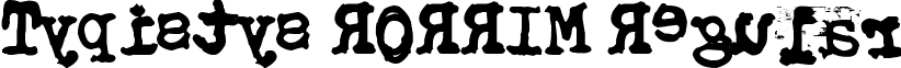 Typistys RORRIM Regular font - Typistys RORRIM.ttf