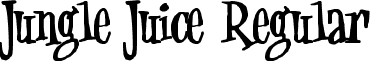 Jungle Juice Regular font - JUNGJ___.TTF