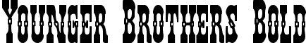 Younger Brothers Bold font - youngerbrosbold.ttf