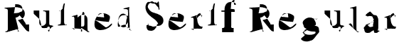 Ruined Serif Regular font - RuinedSerif.otf