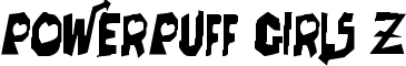 Powerpuff Girls Z font - PowerPuff Z.TTF