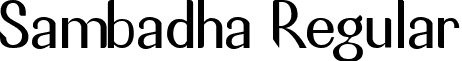 Sambadha Regular font - sambada.ttf