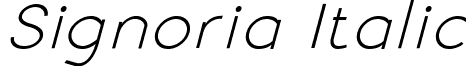 Signoria Italic font - Signoria Italic.ttf