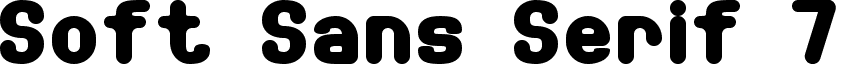 Soft Sans Serif 7 font - soft_sans_serif_7.ttf