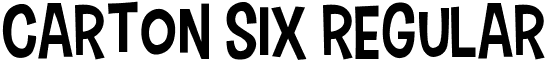 Carton Six Regular font - Carton_Six.ttf