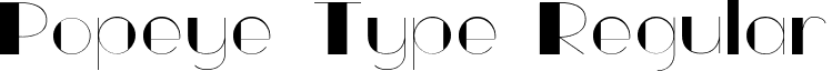 Popeye Type Regular font - PopeyeType.ttf