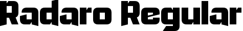 Radaro Regular font - Radaro.otf