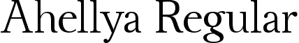 Ahellya Regular font - ahellya.ttf