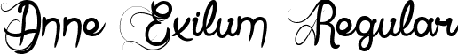 Anne Exilum Regular font - Anne Exilum.ttf