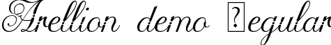 Arellion demo Regular font - Arellion_demo.ttf