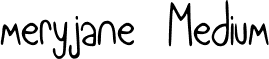 meryjane Medium font - meryjane.ttf