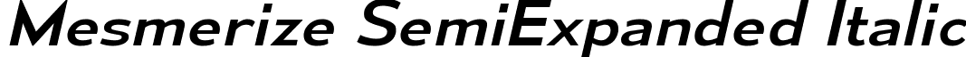 Mesmerize SemiExpanded Italic font - mesmerize-se-rg-it.ttf