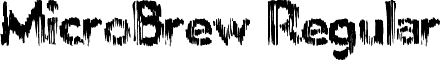 MicroBrew Regular font - MicroBrew.ttf