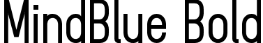 MindBlue Bold font - MindBlue_bold_demo.otf