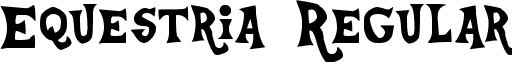 Equestria Regular font - Equestria.ttf