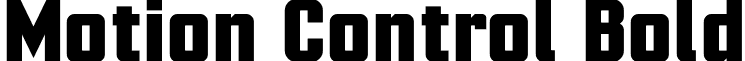 Motion Control Bold font - MotionControl-Bold.otf
