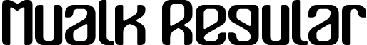 Mualk Regular font - Mualk.otf