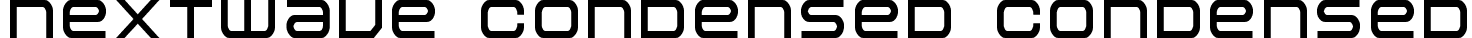 Nextwave Condensed Condensed font - nextwavecond.ttf