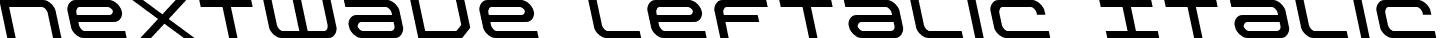 Nextwave Leftalic Italic font - nextwaveleft.ttf