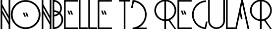 NonBelle T2 Regular font - NonBelleT2.ttf