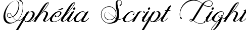 Ophélia Script Light font - Ophelia Script Light.ttf