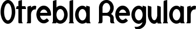 Otrebla Regular font - Otrebla.ttf