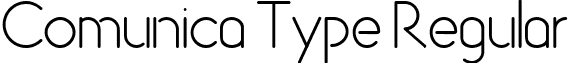 Comunica Type Regular font - COMUNICA_TYPE.ttf