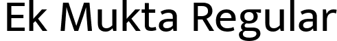 Ek Mukta Regular font - EkMukta-Regular.ttf