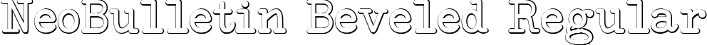 NeoBulletin Beveled Regular font - NeoBulletin Beveled.ttf
