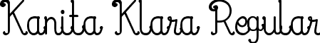 Kanita Klara Regular font - Kanita Klara.otf