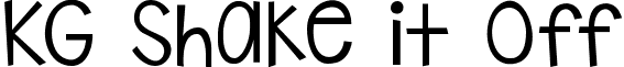 KG Shake it Off font - KGShakeitOff.ttf
