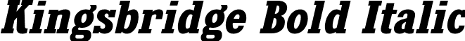 Kingsbridge Bold Italic font - kingsbridge bd it.ttf