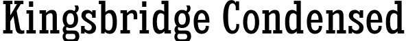 Kingsbridge Condensed font - kingsbridge cd rg.ttf