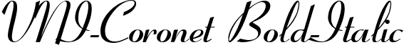 VNI-Coronet Bold-Italic font - vni.common.VCORONET.ttf