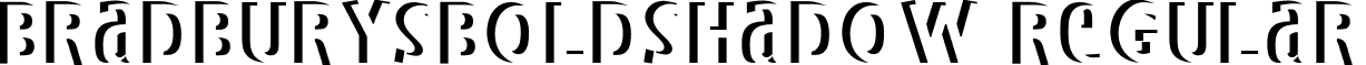 BradburysBoldShadow Regular font - BradburysBoldShadow.ttf