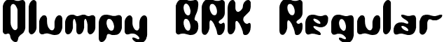 Qlumpy BRK Regular font - qlumpy.ttf