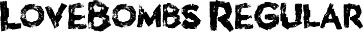 LoveBombs Regular font - LoveBombs.ttf