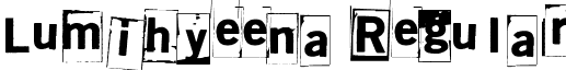 Lumihyeena Regular font - Lumihyeena.ttf