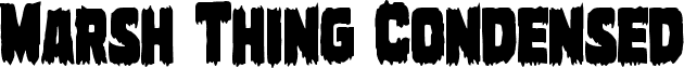 Marsh Thing Condensed font - marshthingcond.ttf