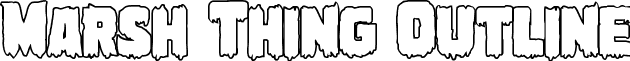 Marsh Thing Outline font - marshthingout.ttf