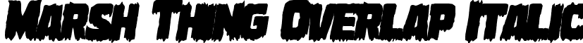 Marsh Thing Overlap Italic font - marshthingoverital.ttf